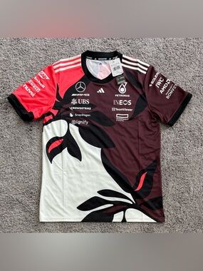 Adidas Mercedes AMG Petronas Formula 1 Team Driver Jersey JZ6206 Mens Size L